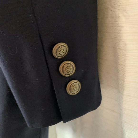 PBM Black Wool 2 Button Sport Coat Blazer, Size 42R - Picture 6 of 10